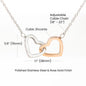 Two Become One - Interlocking Hearts Necklace