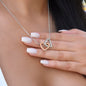 Two Become One - Interlocking Hearts Necklace
