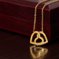 Two Become One - Interlocking Hearts Necklace
