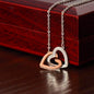 Two Become One - Interlocking Hearts Necklace